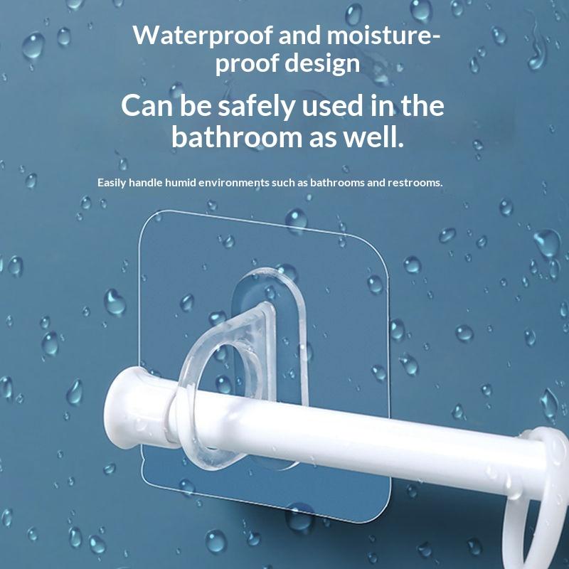10Pcs Multifunctional Wall-Mounted Round Hooks Free Punching Seamless Paste Storage Rack Kitchen Bathroom Household Ring Hange