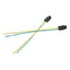 2pcs Bulb Base 12V Heat Resistant T5 LED Light Bulb Sockets with Wire for Industrial Equipment