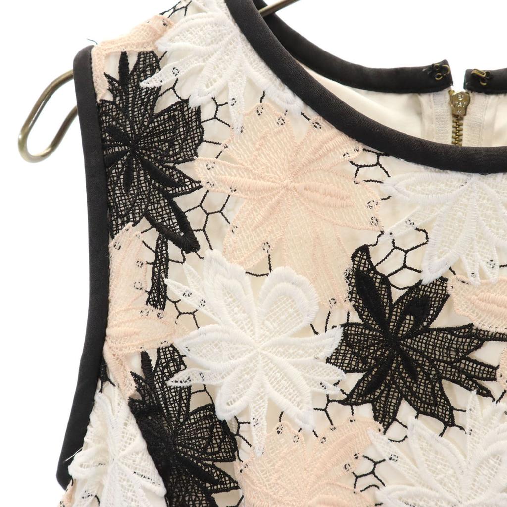 Kate Spade Цветочный Комбинезон для гонок без рукавов Белый система Застежка сзади Женский Б/у