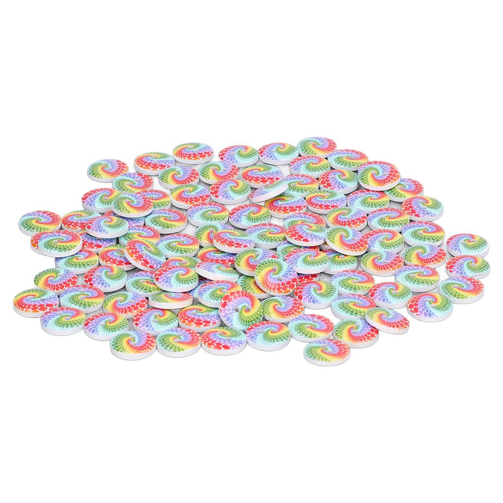 100pcs Sewing Buttons 15mm0.6in DIY Making Attractive Decorative Light Weight Handicrafts