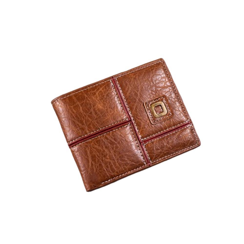 Pu Leather Male Bifold Wallets Classic Coin Pocket Fashion Men's Short Wallet  Daily