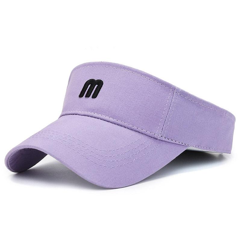 Empty Letter M Top Hat Ladies Summer Outdoor Sports Running Breathable Gift