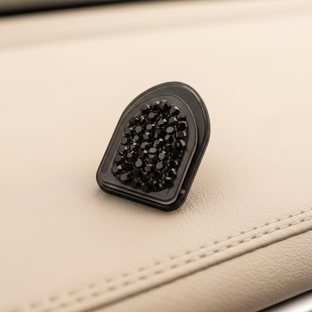 

Mini Diamond Car Back Seat Hook Sticky Organizer Heavy Duty Accessories for Car Dashboard Storage Small Hooks чёрный
