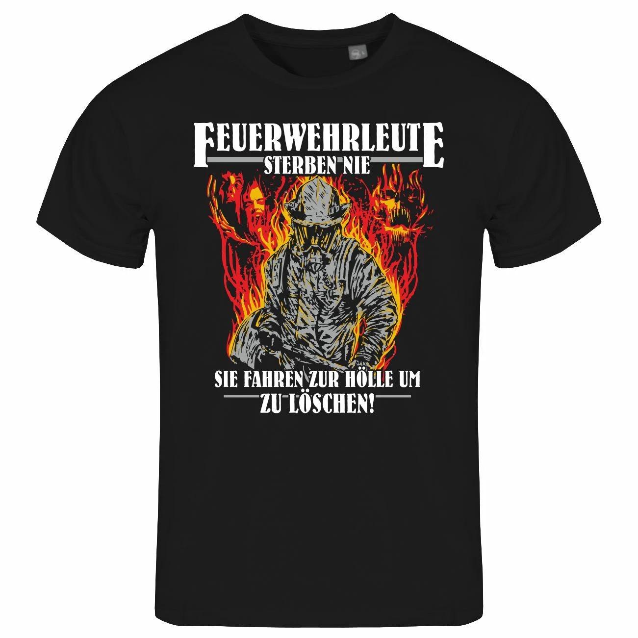 Firefighters Never Die Mens T-Shirt S to XXL Firefighter 112 Firefighter L