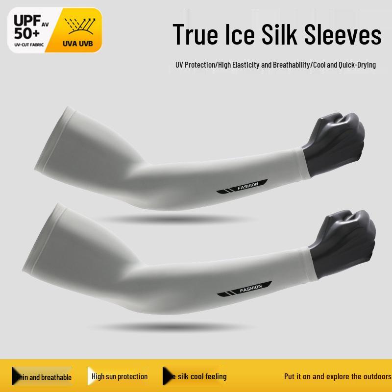 Męskie i damskie rękawiczki bez palców z jedwabiu lodowego chroniące przed promieniowaniem UV do jazdy na rowerze i wędkowania