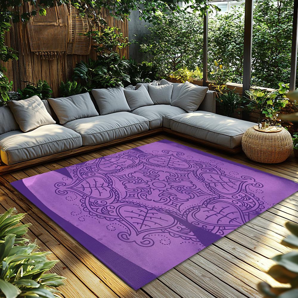 Elegant Purple Area Rug Modern Abstract Geometric Carpet Living Room Floor Mat Home Decor Non-Slip Washable Floor Covering