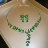 Exquisite Zircon Necklaces Sweet Jewelry Set Niche Clavicle Chain  Jewelry Accessories