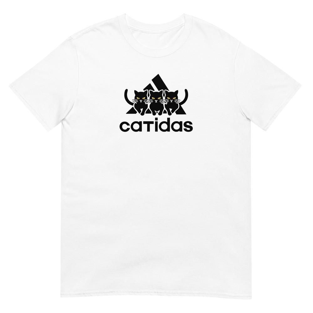 Cat Tshirt Funny Tee Catidas Black Cats Lover Pet TShirt Unisex Design Unisex T-Shirt XXXL