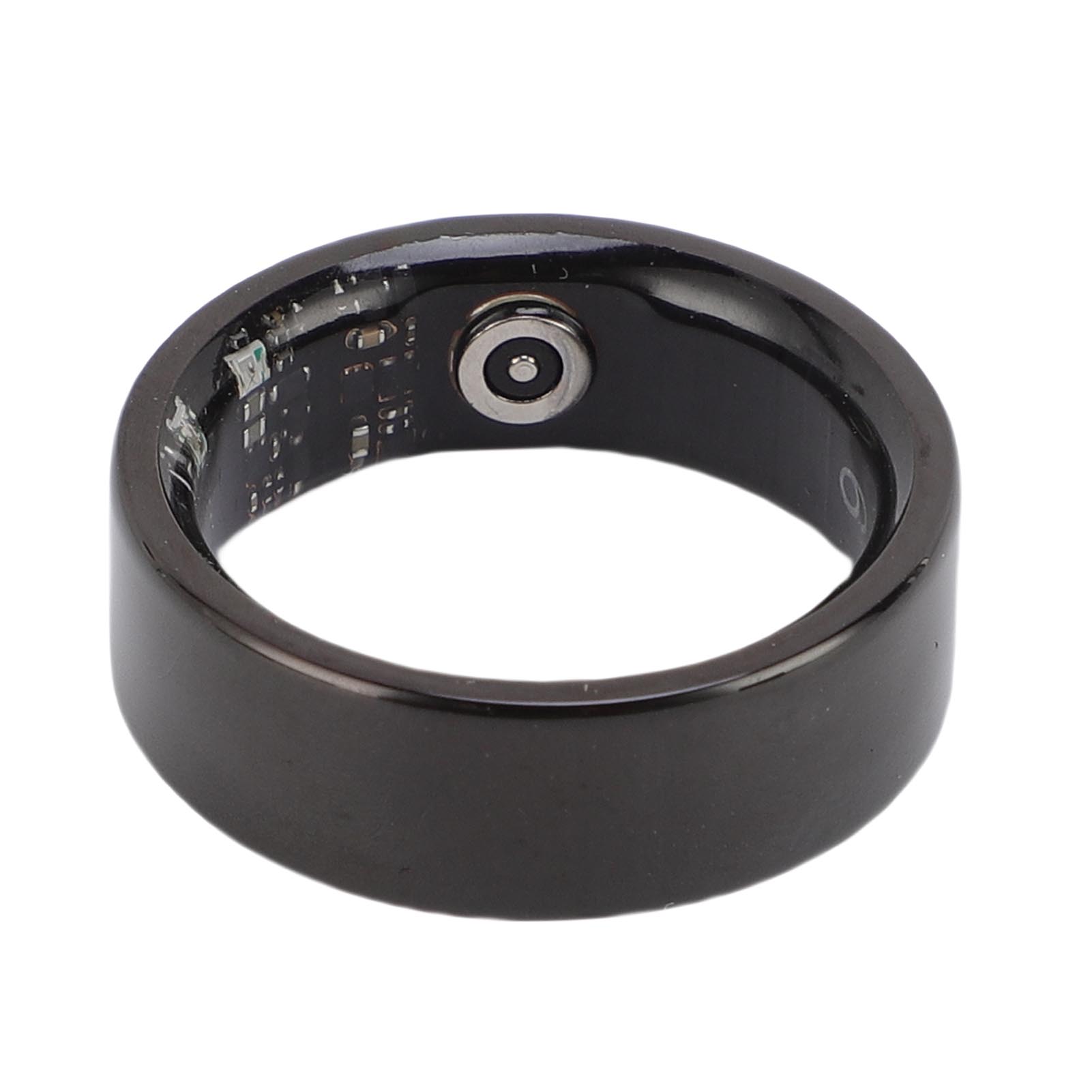 

Умное кольцо здоровья для женщин и мужчин, фитнес-трекер, подсчет шагов, запись сна и спорта, водонепроницаемость IP68, KR3, черный, размер Size 13