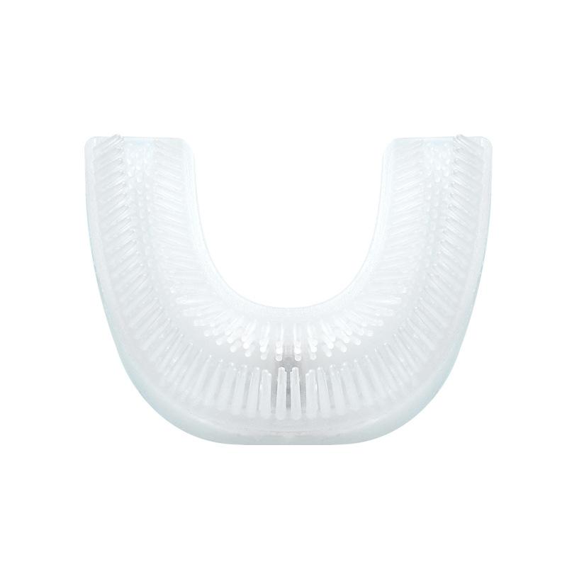 

Ультразвуковая электрическая зубная щетка 360° U-образной формы для взрослых Звуковые вибрации Зубная щетка с зарядной базой Синий светодиодный свет Отбеливание