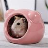 New 2/1PC Summer Cooling Hamster Ceramic House Sleeping Bag Small Animal Nest Guinea Pig Breathable Rooms Hamster Accessories