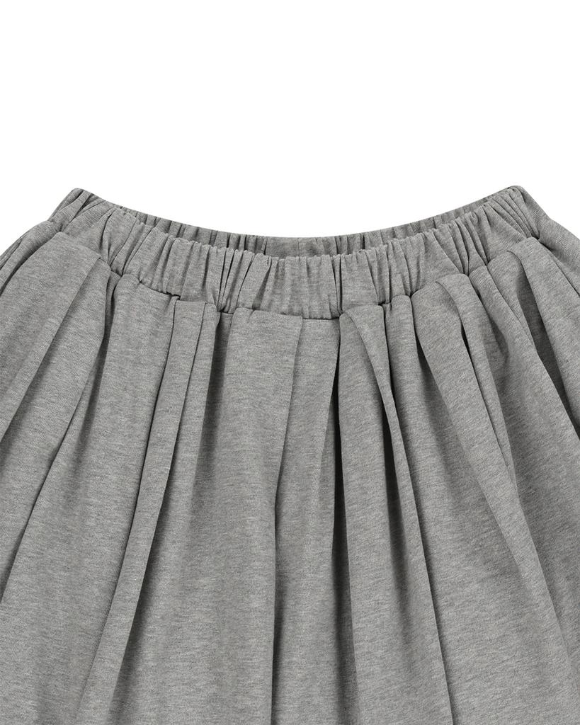 The Museum Visitor W Multi Patch Midi Skirt (Grey)