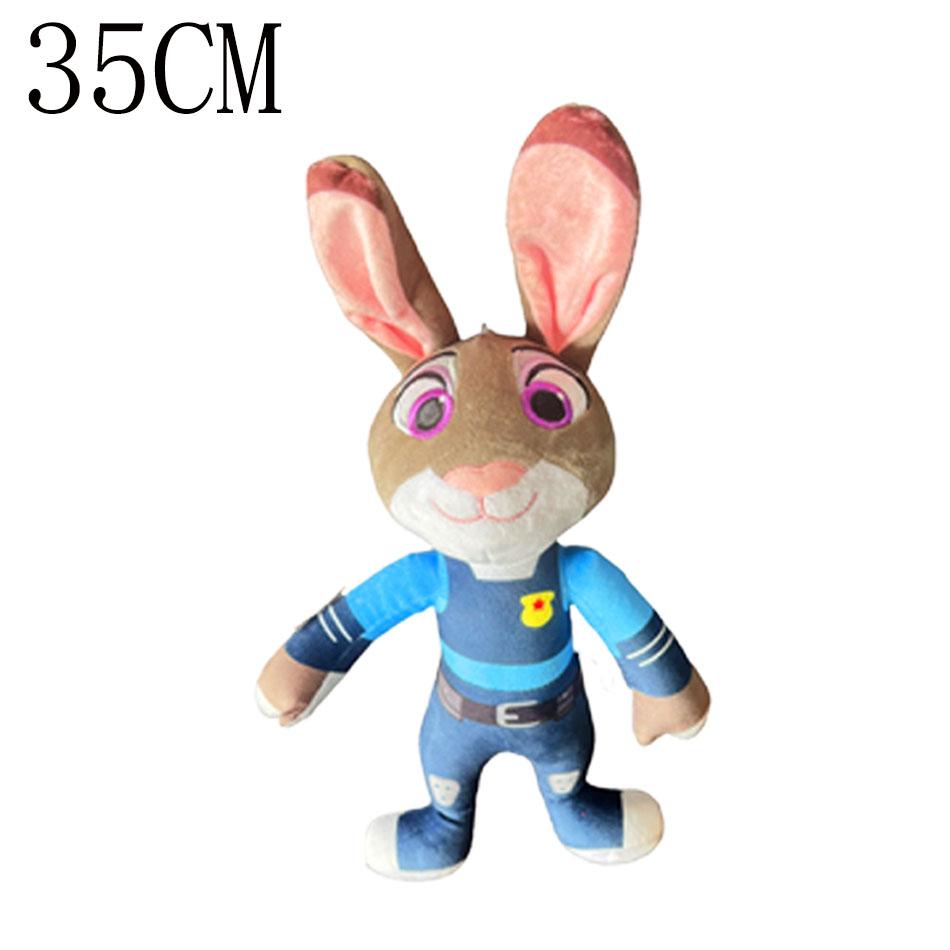 ***High Quality  Nick Wilde Judy Hopps Plushies Stuffed Anime Fox Rabbit Plush Toy Lovely Children's Room Decor Xmas Gifts