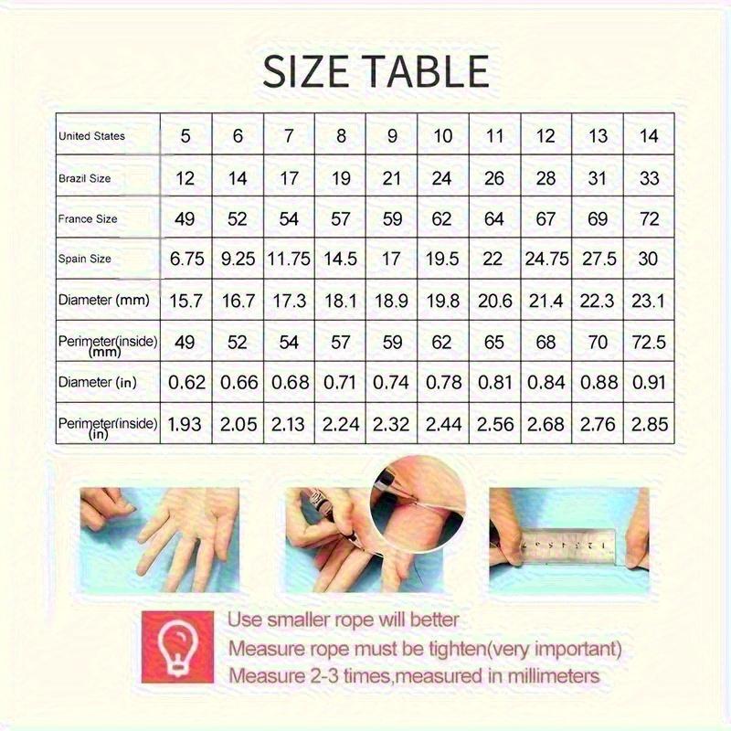 2 Pcs/set Vintage Silvery Color Black Stone Ring Set Wedding Band Valentine's Day Jewelry