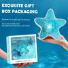 Starfish Projector Night Light 7 Colors Changing Ambient Lighting Stepless Dimming Beside Table Lamp For Kids Gift