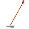 Ergonomic Long Handle Floor Brush With Hardened Steel Bristles Ideal For Outdoor Surfaces Cleaning
