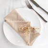 12PCS Tassel Cloth Napkins Linen 40x40cm Delicate for Dinners Parties Wedding Decoration Christmas Easter Valentine