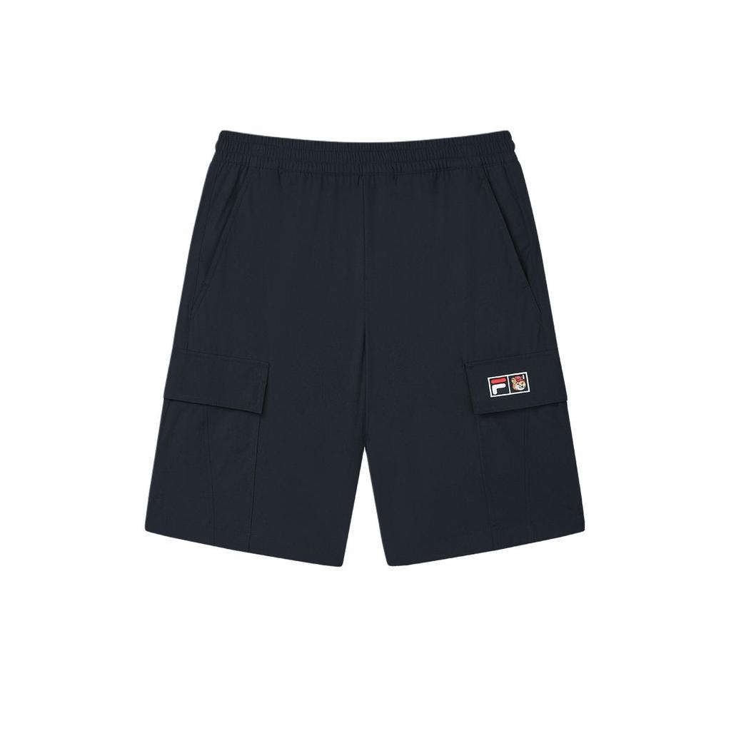 Fila X MAISON KITSUNE Original Fashion Simple Lace-Up Casual Shorts Men Shorts Legendary-Blue F11M529802F-NV