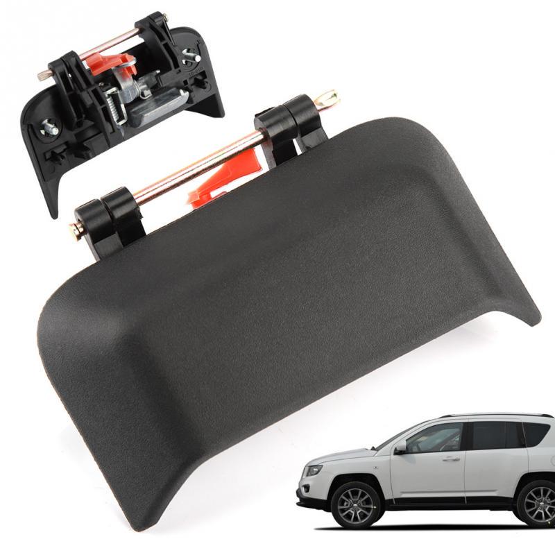 Passenger Side Rear Door Exterior Handle Black for 07-16 Jeep Compass