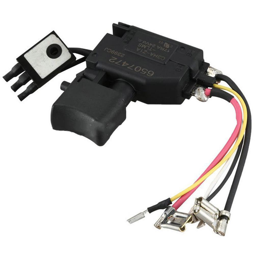 Electric Drill Switch 650747-2 650731-7 650637-9 Speed Control Push Button Trigger Switch For BDF456 BDF44 6DF453D Drill Parts