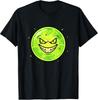 Toxic Green Slime Monster Face Graphic Tee for Fun Style