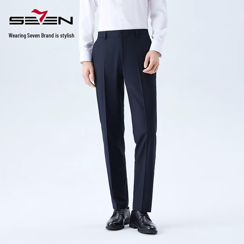 

Seven Brand Men s Wrinkle-Free Business Slim Fit Trousers 30
