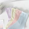 Loose Rolled-up Socks for Women In Summer, Thin and Breathable Mid-calf Socks, Solid-colored Cotton Pile Socks
