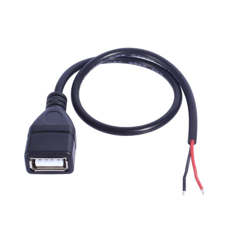 

USB Кабель живлення 2-контактний Роз єм Мама/Тато Дріт Зарядний Шнур Подовжувач Роз єм Заміна для Електронних
