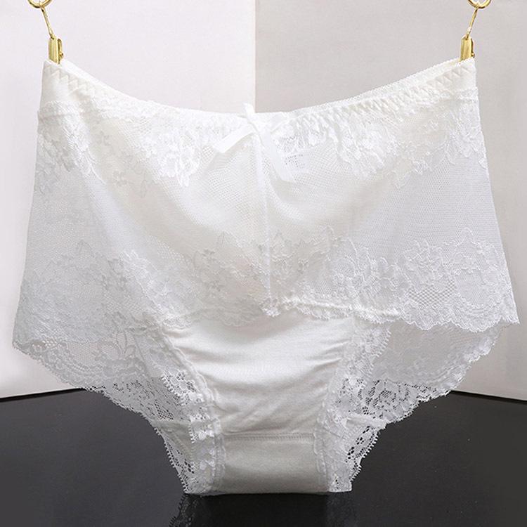 

Кружевные трусики больших размеров на весну/лето - Сексуальный и прозрачный модальный дизайн для женщин L (100-125 Jin)