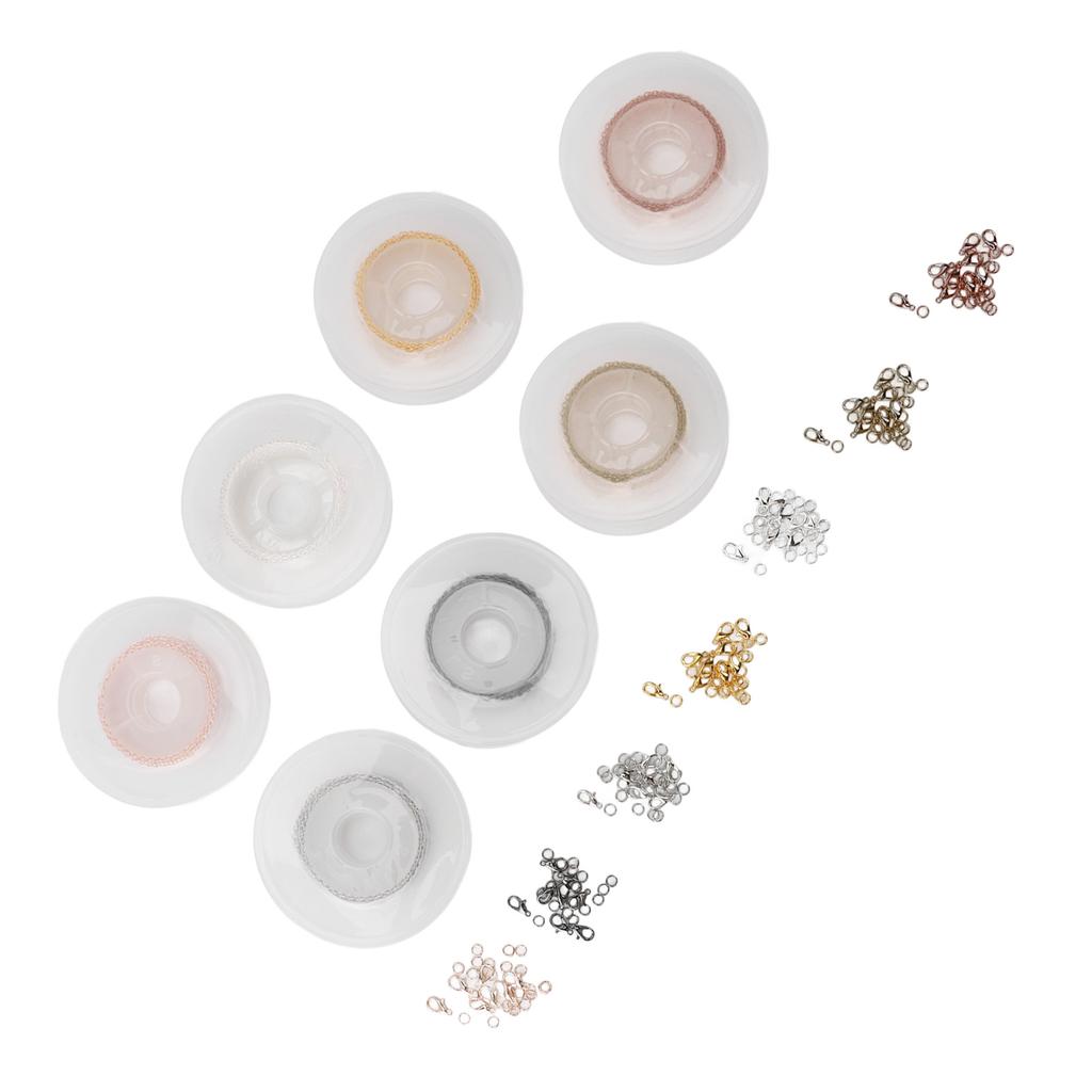 Jewelry Making Chain 69 Feet Stainless Steel 7 Colors Gold Silver Copper Plated Bulk Chains for