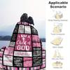 1pc Christian Quotes Blanket for Sofa Bed Soft and Light Bedding Ideal for Picnics, All-Season Christmas Outdoor Decor Accessories-c0803017