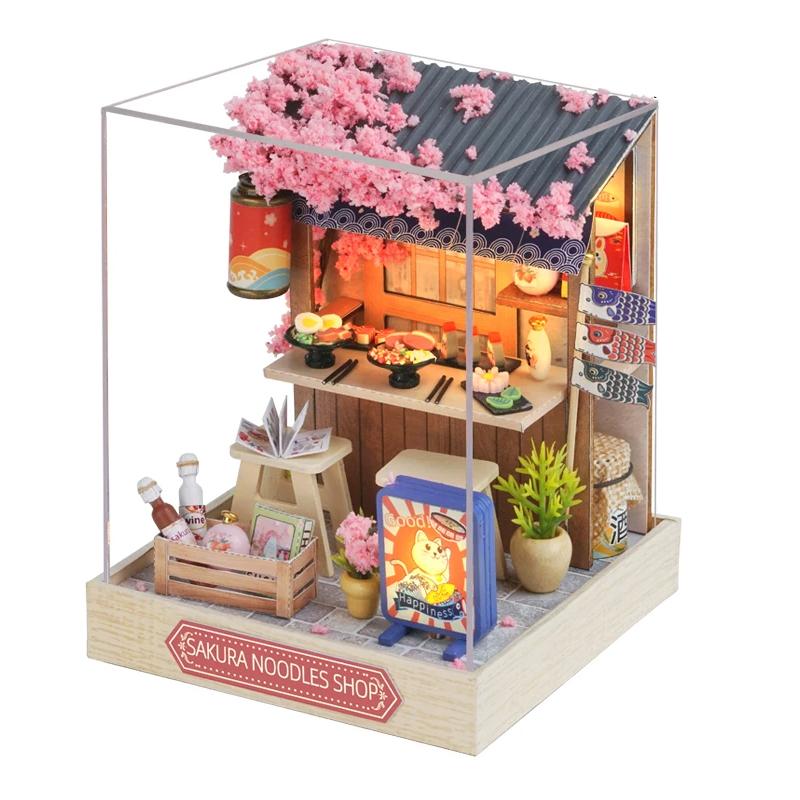 Baby House Mini Miniature Doll House DIY Small House Kit Making Room Toys Home Bedroom Decorations with Furniture Stylish Appearance