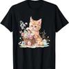 Kitten Easter Eggs Artwork T Shirt