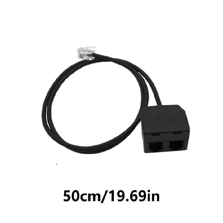 Compactly RJ9 Telephone Training Adapter Y Splitter for Easy Setups and Reliable Connection in Office Environment