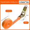 Strong Ratchet Tie Down Cargo Straps Heavy Duty Metal Buckle Adjustable for Securing Snowboard Ski Gear Road Trip Use