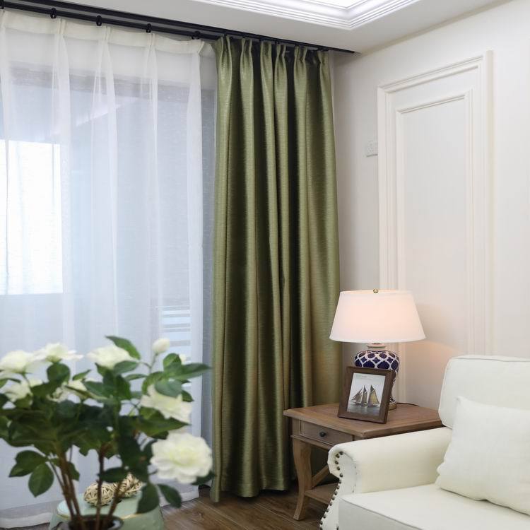

2020 Оливково-зеленые шторы из блэкаута с гравировкой под дерево, однотонные шторы блэкаут для спальни, гостиной, столовой 2.8 meters door width оливковое зеленый