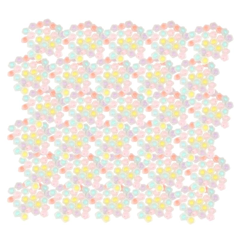 200PCS Craft Beads 12mm Jewelry Making Part Decorative Beads Beads Acrylic Texture Loose Beads Set for Jewelry Making