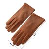 Fashion Elegant Suede Gloves Windproof Elasticity Hot Diamonds Gloves Thickened Warm Touch Screen Gloves Autumn Winter for Women