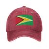Personalized Cotton Flag Of Guyana Baseball Cap Outdoor Women Unisexs Adjustable Dad Hat Spring