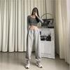 Casual Sports Women  Loose Hundred with The Trend of Korean Version of The Harun Bunch of Feet High-waisted Casual Straight Guard Trousers Plus Size