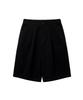 CONNECT KINLOCH Washed Cotton Bermuda Pants [Black]