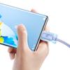 Cable Baseus  Baseus Crystal Shine Series Cable USB Cable for Fast Charging and Data Transfer USB Type A - USB Type C 100W 2m Purple (CAJY000505)