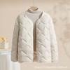 2026 Autumn and Winter New Cloud Light Down Jacket Women's Short Light Down Liner Crew Neck Casual Jacket Jacket