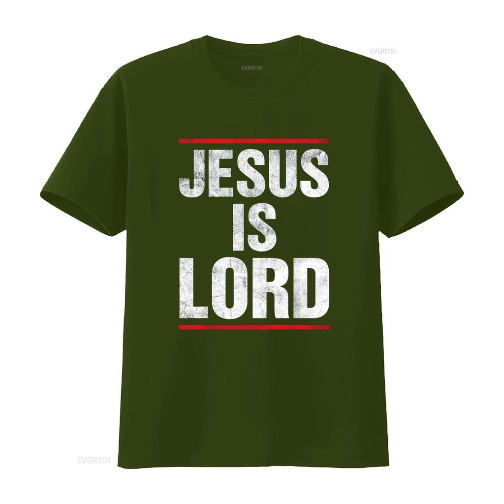Jesus Is Lord Retro Vintage T Shirt vintage Washed Unisex Stylish Casual designer clothes Breathable fashion Comfortable