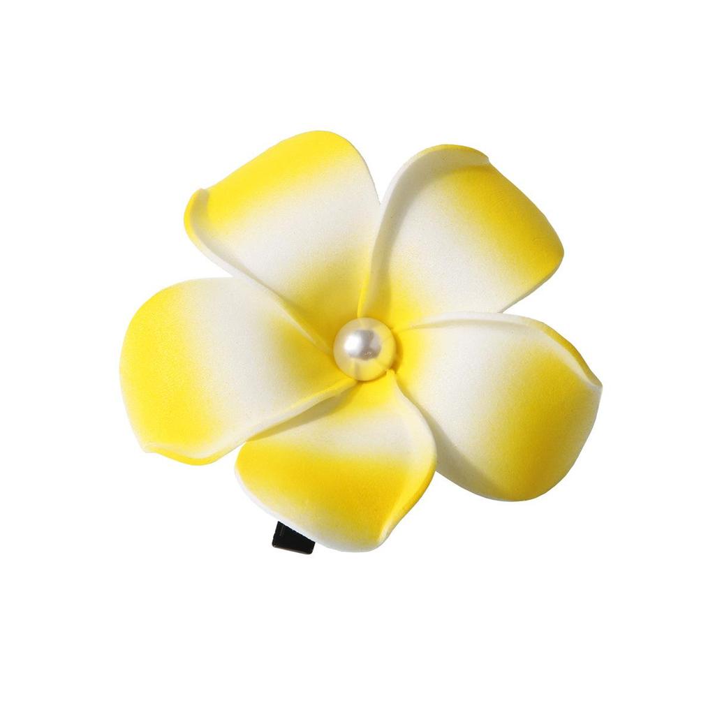 Handcrafted Floral Hair Clip for Beach Vacations - Updo Side Clip with Duckbill Design