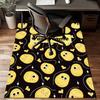 1PC Custom Name Yellow Faces Theme Floor Mat Ideal for Living Room, Game Rooms, Office, Bedroom, Floor Mat Playful Design