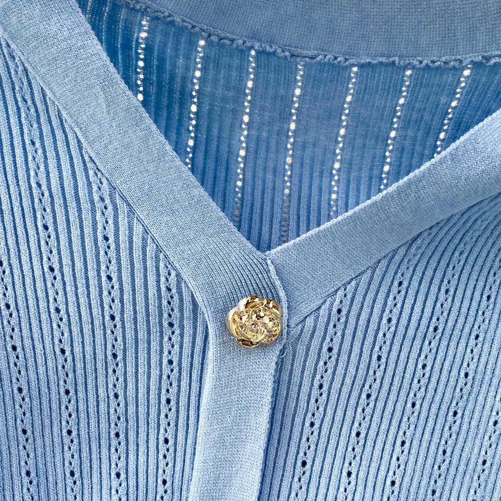 Autumn Winter Women Elegant V-neck Knitted Sweater Metal Button Christmas Party Long Midi Fishtail Dresses