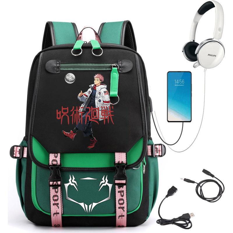 Popular Riman Peripheral Backpack Youth Student School Bag Usb Large Capacity Student Computer Bag