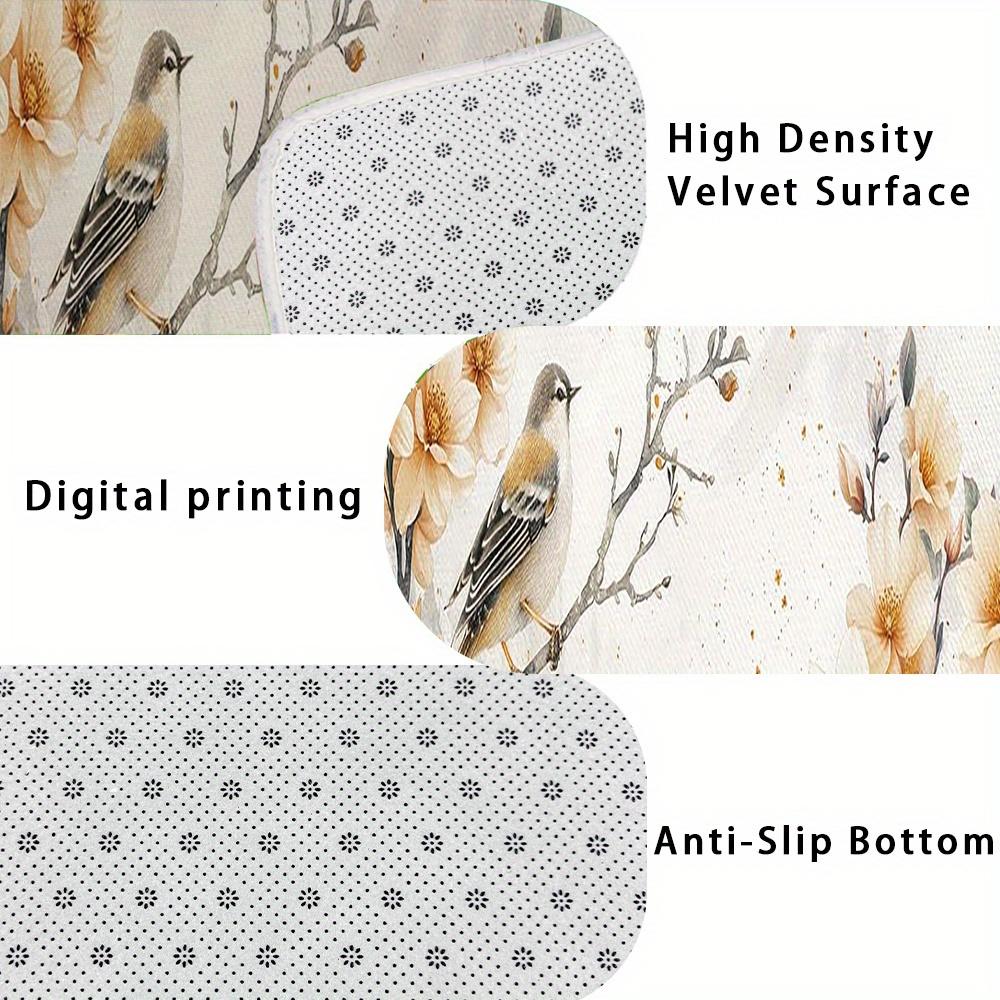 1Pcs Simple Ink Pattern Floor Mat Modern Kitchen polyester Rug Non-Slip Colorful Indoor Carpet, For Home Bathroom Bedroom Living Room Decor