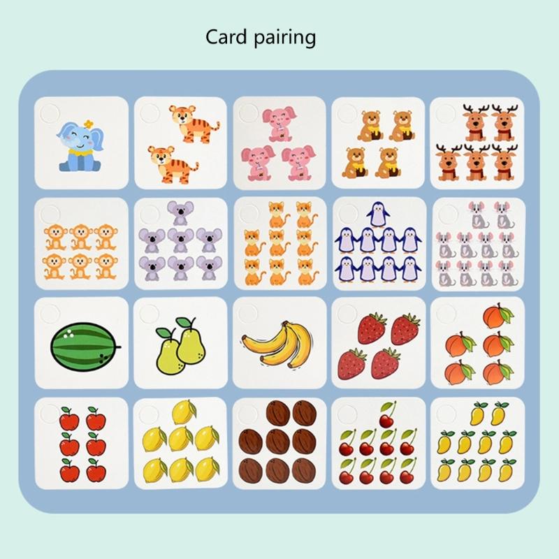Children Counting Game Key Set for Toddlers Number Matching Fun Table Game Number Matching for Children